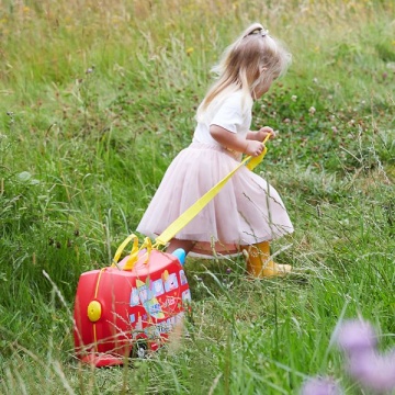 Troler copii Trunki Pepa Pig - 46 cm Rosu - Img 10