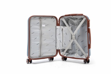 Troler de Cabină Aventor, 55x35x20 cm, ABS, Cifru, 4 roți duble 360°, 32 L, AV107, Albastru - Img 2