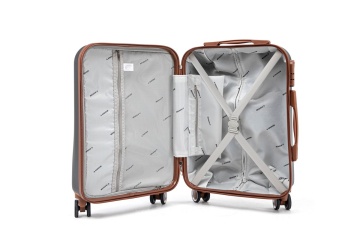 Troler de Cabină Aventor, 55x35x20 cm, ABS, Cifru, 4 roți duble 360°, 32 L, AV107, Negru - Img 2