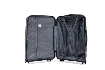 Troler de Cabină Aventor, 55x40x22 cm, Polipropilenă, Cifru TSA, 4 Roți Duble 360°, AV108, Negru - Img 2