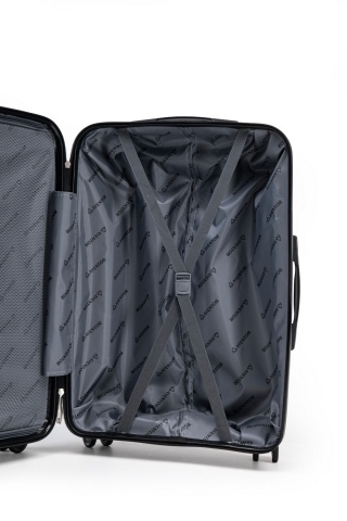 Troler de Cabină Aventor, 55x40x23 cm, Polipropilenă, Cifru TSA, 4 Roți Duble 360°, AV109, Negru - Img 9