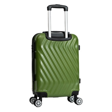 Troler de cabina Aventor AV104, 55x36x22 cm, bagaj de mana, 100%ABS, cifru, 4 roti duble 360°, verde - Img 7