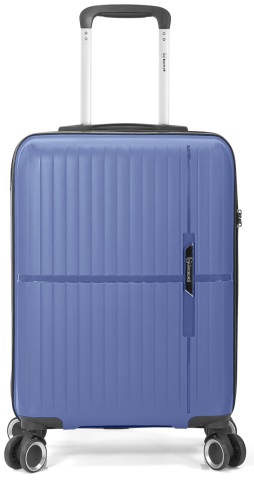 Troler de cabina Benzi BZ 5754, polipropilena, cifru TSA, 4 roti duble, 55 cm, albastru