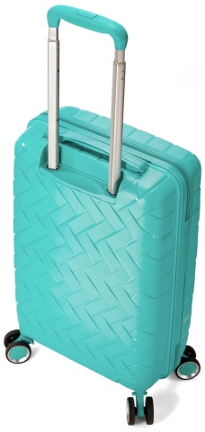 Troler de cabina Benzi BZ 5806, polipropilena, cifru, 4 roti duble, 55 cm, turcoaz - Img 6