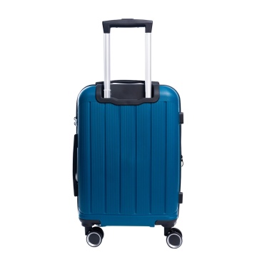 Troler de cabina extensibil Aventor AV101, 55x36x21.5 cm, bagaj de mana, polipropilena, +20% capacitate, fermoar antifurt, cifru TSA, turcoaz - Img 7