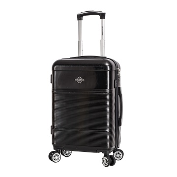 Troler de cabina Lee Cooper LC32203, policarbonat, 4 roti duble, cifru, 55 cm, negru - Img 3