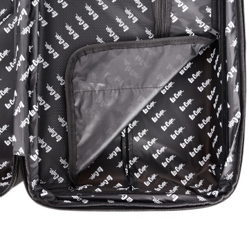 Troler de cabina Lee Cooper LC32203, policarbonat, 4 roti duble, cifru, 55 cm, negru - Img 13