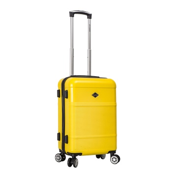 Troler de cabina Lee Cooper LC32203, policarbonat, 4 roti duble, cifru, 55 cm, galben - Img 4