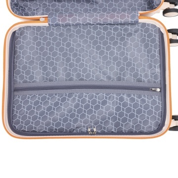 Troler de Cabină Madisson, 55x35x20 cm, ABS, Fermoar Antifurt, Cifru, 35 L, SW66802, Alb/Milky - Img 4