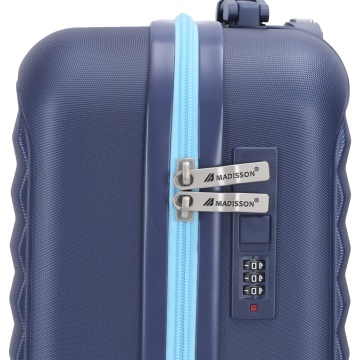 Troler de Cabină Madisson, 55x35x20 cm, ABS, Fermoar Antifurt, Cifru, 35 L, SW66802, Bleumarin - Img 9