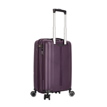 Troler de cabina Snowball SW47203, polipropilena, fermoar antifurt, cifru TSA, 4 roti duble, 55 cm, mov - Img 10