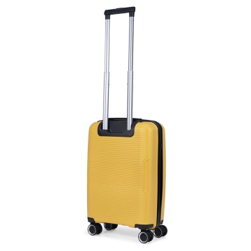 Troler de cabina TravelZ Swinger, polipropilena, cifru TSA, 4 roti duble, 55 cm, galben - Img 5