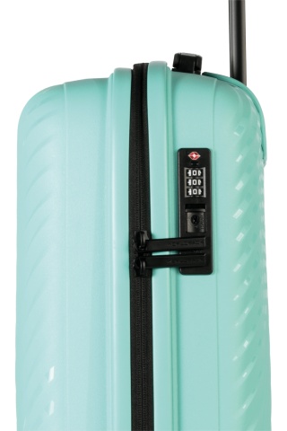 Troler de Cabină Worldpack MAUI, F10520, 55 cm, Polipropilenă, Cifru TSA, 4 Roți Duble 360°, Turcoaz - Img 3
