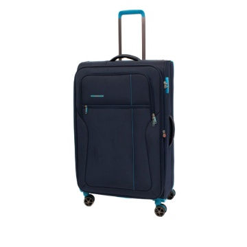 Troler Extra Large Lamonza Ultralight, 80x47x30 cm, 3.85 kg, expandabil 30%, Albastru inchis / Turcoaz