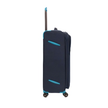 Troler Extra Large Lamonza Ultralight, 80x47x30 cm, 3.85 kg, expandabil 30%, Albastru inchis / Turcoaz - Img 7