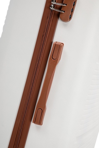Troler Mare Aventor, 77x47x28 cm, ABS, Cifru, 4 Roți Duble 360°, 91 L, AV107, Alb - Img 19