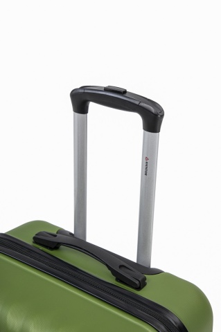 Troler mare Aventor AV104, 76x49x29 cm, bagaj de cala, 100%ABS, cifru, 4 roti duble 360°, verde, RESIGILAT - Img 20
