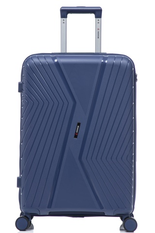 Troler mare Aventor AV105, 75x50x29.5 cm, polipropilena, bagaj de cala, cifru TSA, bleumarin