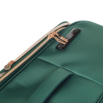 Troler mare extensibil Diplomat Monaco 78x48x31/36 cm, +25% capacitate, fermoar antifurt, bagaj de cala, poliester, verde - Img 4