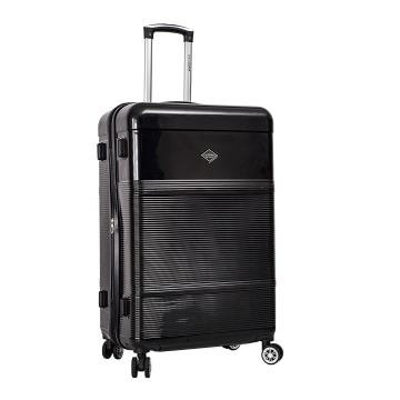 Troler mare extensibil Lee Cooper LC32203, policarbonat, 4 roti duble, cifru, 77 cm, negru - Img 18