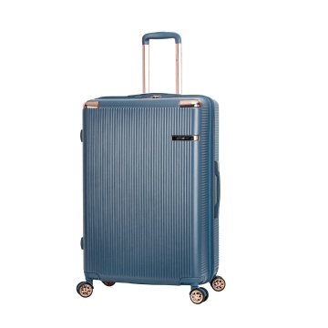 Troler mare extensibil Snowball SW44303, fermoar antifurt, 77 cm, policarbonat rezistent, cifru TSA, bleumarin