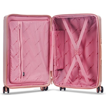Troler mare extensibil Snowball SW44303, fermoar antifurt, 77 cm, policarbonat rezistent, cifru TSA, rose - Img 7