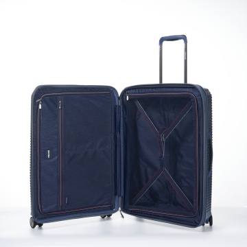 Troler mare extensibil Verage Rome, bagaj de cala, 77x50x31cm, +20% capacitate, fermoar antifurt, polipropilena, cifru TSA, 4 roti 360°, albastru - Img 2