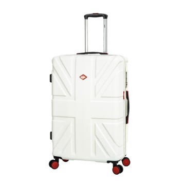 Troler Mare Lee Cooper London, ABS, 4 Roti Duble, Cifru, 76 cm, Alb/Milky - Img 7