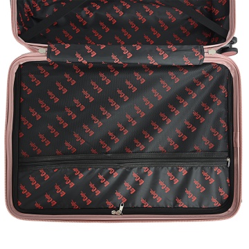 Troler Mare Lee Cooper London, ABS, 4 Roti Duble, Cifru, 76 cm, Rose - Img 4