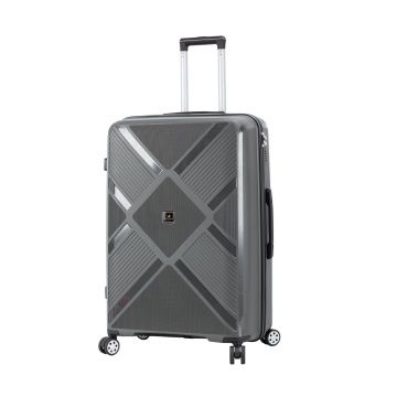 Troler mare Madisson SW53103, 76x50x30 cm, bagaj de cala, 100%polipropilena, cifru, 4 roti 360°, antracit