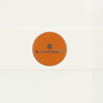 Troler Mediu 68x47x26 cm Snowball, 100% Polipropilenă, Închidere Clapetă, SW57203, Alb/Milky - Img 10