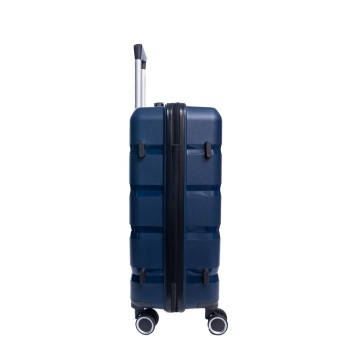 Troler mediu Aventor AV102, bagaj de cala, 62.5x40.5x25 cm, polipropilena, cifru TSA, 4 roti duble 360°, bleumarin - Img 7