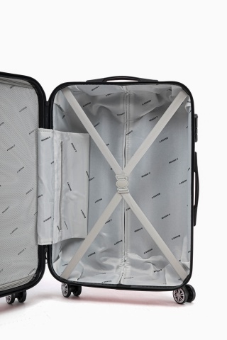 Troler mediu Aventor AV104, 67x43x25 cm, bagaj de cala, 100%ABS, cifru, 4 roti duble 360°, rosu - Img 3