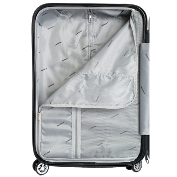 Troler mediu Aventor AV104, 67x43x25 cm, bagaj de cala, 100%ABS, cifru, 4 roti duble 360°, negru - Img 4