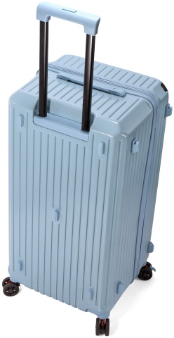 Troler mediu Benzi BZ 5790, ABS, 4 roti cu sistem de franare, cifru TSA, 62 cm, albastru deschis - Img 7