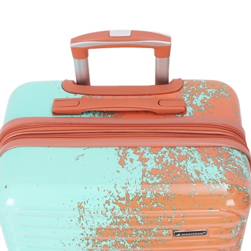 Troler Mediu Extensibil 66x42x27 cm Madisson, Fermoar Antifurt, Policarbonat, SW65203, Portocaliu/Turcoaz - Img 21