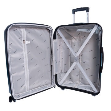 Troler mediu extensibil Aventor AV101, 65.5x43.5x26 cm, polipropilena, bagaj de cala, fermoar antifurt, +20% capacitate, cifru TSA, turcoaz - Img 4
