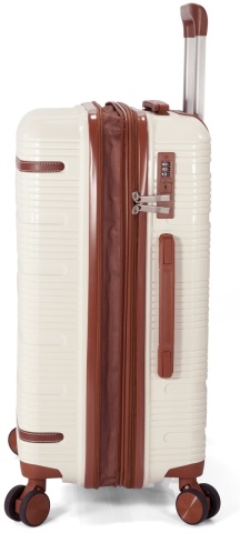 Troler Mediu Extensibil Benzi 65x39x25 cm, Polipropilenă, Cifru, BZ 5900, Gri - Img 4