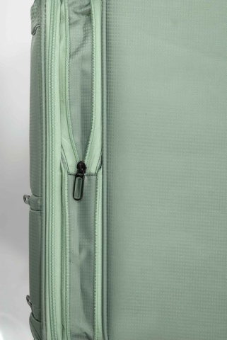 Troler mediu extensibil Benzi BZ 5826, poliester, bagaj de cala, 68x42x27 cm, 4 roti duble la 360°, bleumarin - Img 3