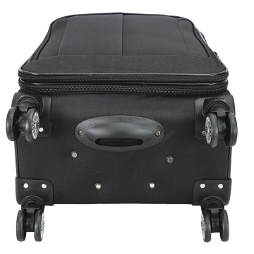 Troler mediu extensibil Madisson, 66x41x24/29 cm, poliester, bagaj de cală, 4 roți duble, cifru, SW55104, negru - Img 13