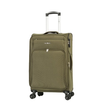 Troler mediu extensibil Snowball SW45103, poliester, 4 roti duble, cifru TSA, 67 cm, kaki