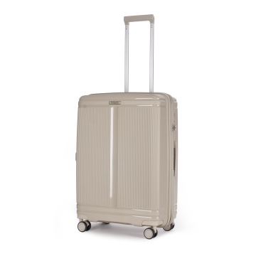 Troler Mediu extensibil Stratic M Straw T, 67x46.5x27.5 cm, Bej