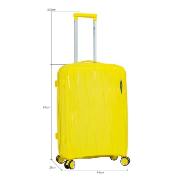 Troler mediu Madisson, 100%polipropilena, 67x43x25 cm, SW51103, galben - Img 3
