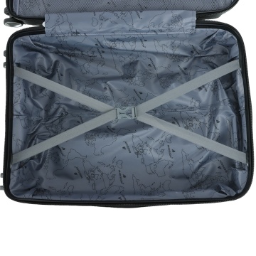 Troler mediu Madisson, 100%polipropilena, 67x43x25 cm, SW51103, negru - Img 3