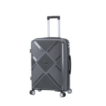 Troler mediu Madisson SW53103, 66x45x25 cm, bagaj de cala, 100%polipropilena, cifru, 4 roti 360°, antracit