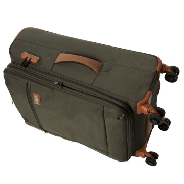 Troler Mediu Poliester Extensibil 4 Roti Duble Ella Icon Atena 1172-67 cm Verde - Img 4