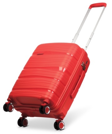 Troler Mediu, Polipropilena, 4 Roti Duble, Cifru TSA, Worldpack, Miami, F10458 - 65 cm, Portocaliu - Img 2