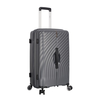Troler mediu Snowball SW47203, polipropilena, fermoar antifurt, cifru TSA, 4 roti duble, 69 cm, antracit - Img 2