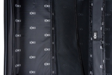 Troler Mic De Cabina Extensibil, Rowex Stripe, Policarbonat, 52 x 34 x 23 cm, 4 roti duble cu rotatie 360°, Cifru TSA, Albastru - Img 12