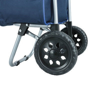 Carucior cumparaturi Madisson SW42034, 2 roti, poliester 600D, negru/gri - Img 10